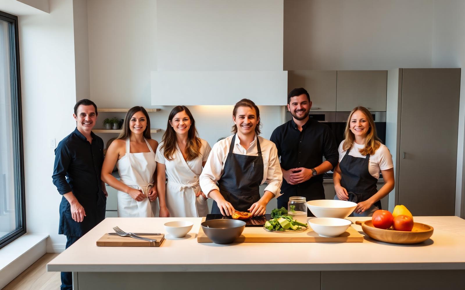 Vitalis Team in der Studioküche